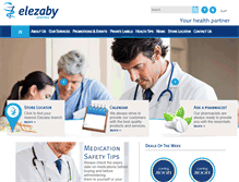 Tablet Screenshot of elezabypharmacy.com